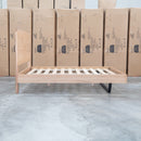 Monaco Live Edge Messmate Timber Queen Floating Bedframe - Warehouse Furniture Clearance