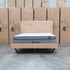 The Monaco Live Edge Messmate Timber Queen Floating Bedframe