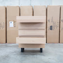 Monaco Live Edge Messmate Hardwood 5 Drawer Tallboy - Warehouse Furniture Clearance