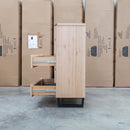 Monaco Live Edge Messmate Hardwood 5 Drawer Tallboy - Warehouse Furniture Clearance