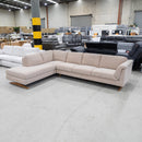 The La-Z-Boy Nash LHF Corner Chaise Lounge - High Roller Brass available to purchase from Warehouse Furniture Clearance at our next sale event.