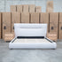 The Quinn King Upholstered Bed - Natural