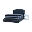 The Emily Double Fabric Storage Bed - Charcoal available to purchase from Warehouse Furniture Clearance at our next sale event.