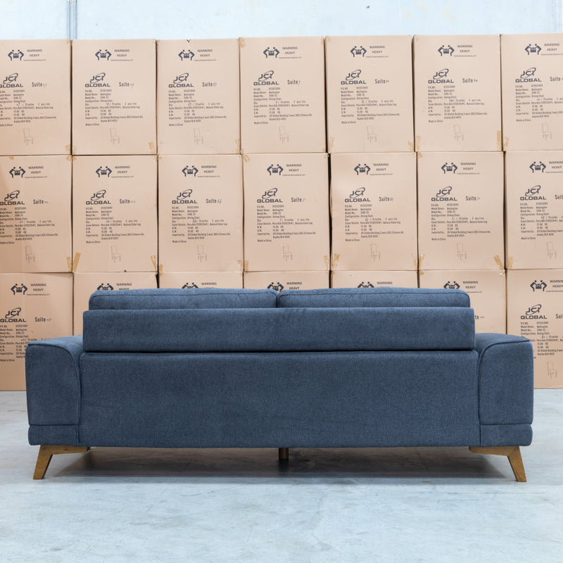 The Khloe 3 Seater Fabric Sofa - Charcoal available to purchase from Warehouse Furniture Clearance at our next sale event.