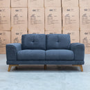 The Khloe 2 Seater Fabric Sofa - Charcoal available to purchase from Warehouse Furniture Clearance at our next sale event.