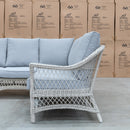 The Madrid Wicker Outdoor Corner Lounge Suite available to purchase from Warehouse Furniture Clearance at our next sale event.