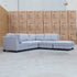 The Malta Modular Corner Lounge with Ottoman - Silver