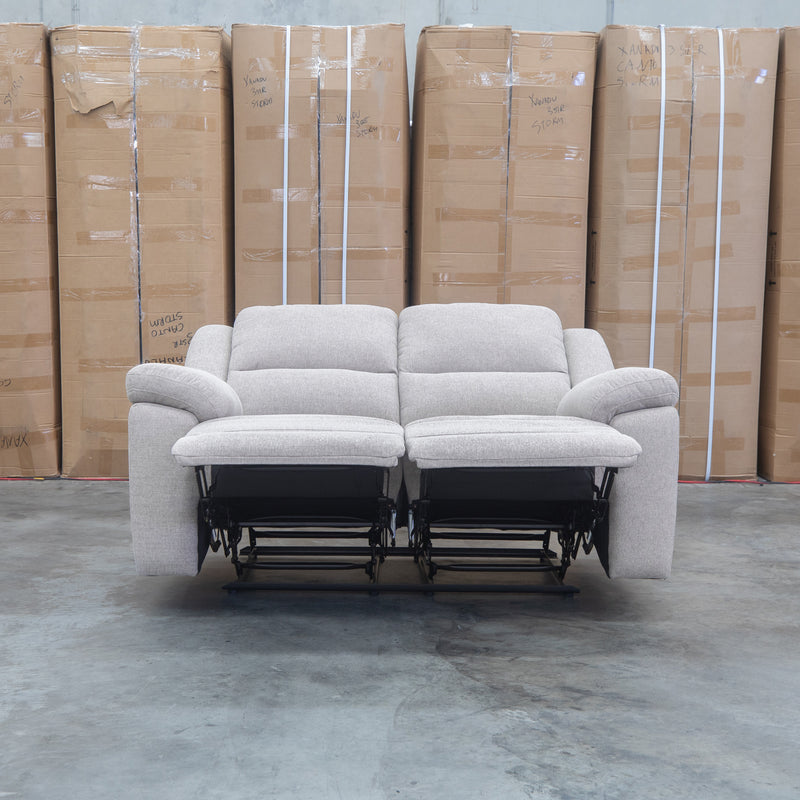 The Hayman Two Seat Recliner Lounge - Bark