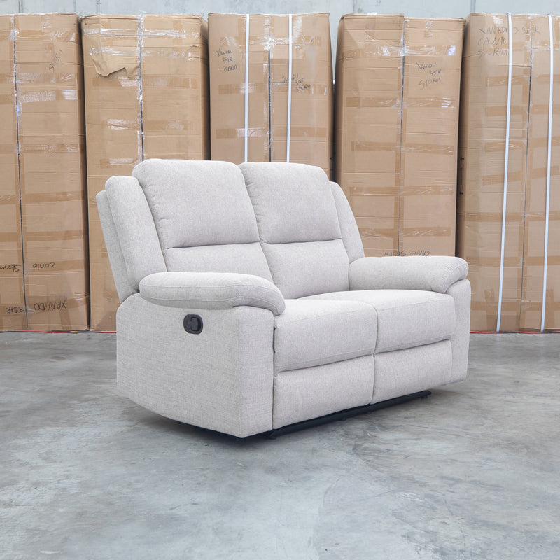The Hayman Two Seat Recliner Lounge - Bark