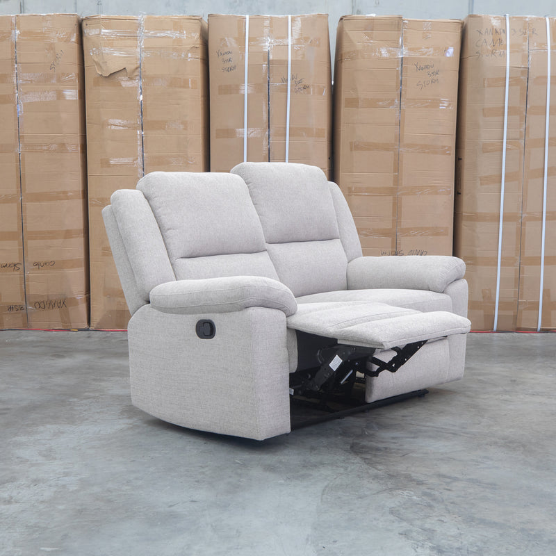 The Hayman Two Seat Recliner Lounge - Bark