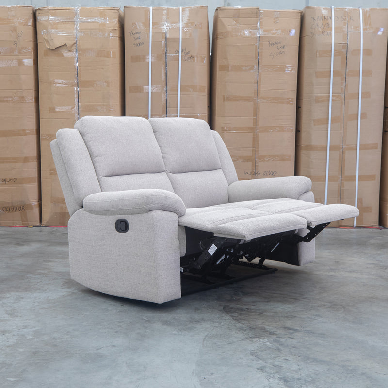 The Hayman Two Seat Recliner Lounge - Bark