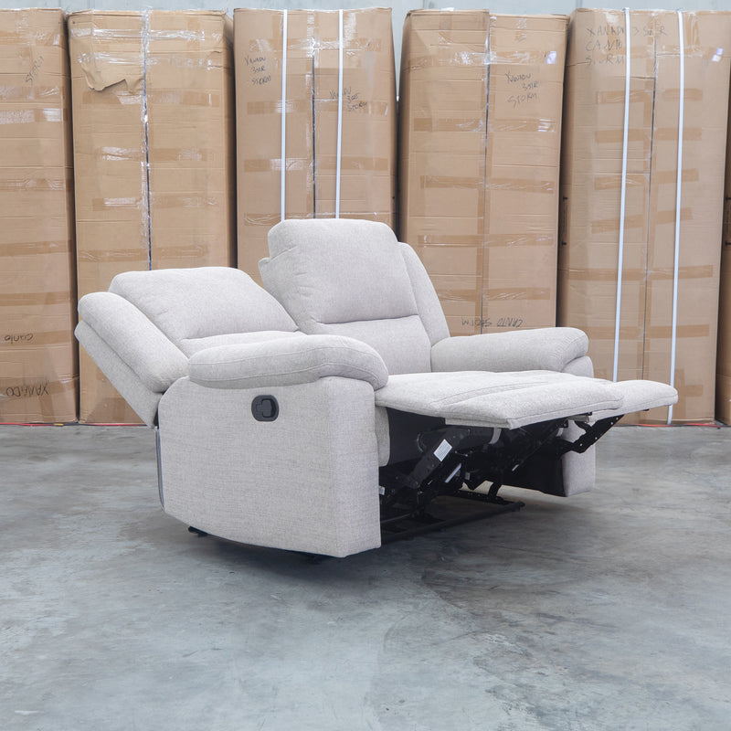 The Hayman Two Seat Recliner Lounge - Bark