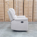 Hayman Two Seat Recliner Lounge - Bark - Warehouse Furniture Clearance