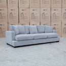 The Oakville Fabric Three Seat Sofa - Smoke available to purchase from Warehouse Furniture Clearance at our next sale event.