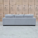 The Oakville Fabric Three Seat Sofa - Smoke available to purchase from Warehouse Furniture Clearance at our next sale event.