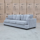 The Oakville Fabric Three Seat Sofa - Smoke available to purchase from Warehouse Furniture Clearance at our next sale event.