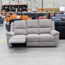 The Hayman Three Seat Recliner Lounge - Bark available to purchase from Warehouse Furniture Clearance at our next sale event.