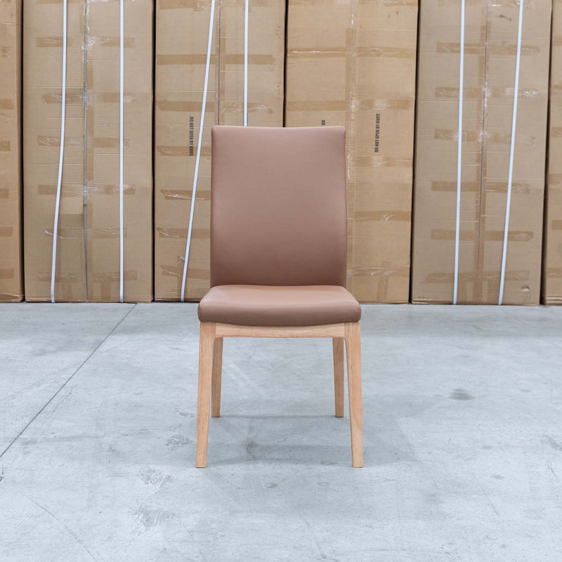 The Hampshire Leather Dining Chair - Cognac