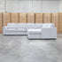 The Ashton Modular Corner Chaise Lounge with Sofa Bed - Pewter