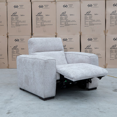The Marina Bay Feather & Foam Dual Motor Electric Recliner - Oatmeal available to purchase from Warehouse Furniture Clearance at our next sale event.