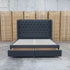 The Amie Queen Fabric Storage Bed - Charcoal