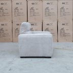 The Marina Bay Feather & Foam Dual Motor Electric Recliner - Oatmeal - PRE ORDER Available After 10th November available to purchase from Warehouse Furniture Clearance at our next sale event.