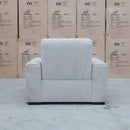 The Marina Bay Feather & Foam Dual Motor Electric Recliner - Oatmeal available to purchase from Warehouse Furniture Clearance at our next sale event.