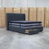 The Amie King Fabric Storage Bed - Charcoal