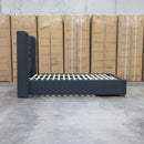 Amie King Fabric Storage Bed - Charcoal - Warehouse Furniture Clearance