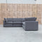 The Lupara Feather 5 Seat Modular Corner Lounge - Charcoal available to purchase from Warehouse Furniture Clearance at our next sale event.