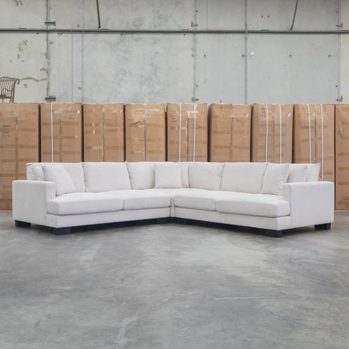The Adelina Deep Seated Corner Lounge - Biscuit - PRE ORDER Available After 30th October available to purchase from Warehouse Furniture Clearance at our next sale event.