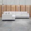 Adelina Deep Seated Corner Lounge - Biscuit - Warehouse Furniture Clearance