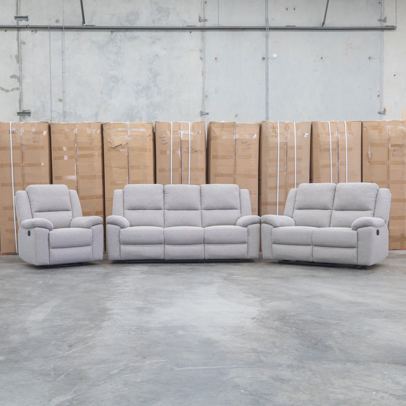 The Hayman Two Seat Recliner Lounge - Bark