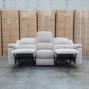Hayman Three Seat Recliner Lounge - Bark - Warehouse Furniture Clearance