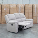 Hayman Three Seat Recliner Lounge - Bark - Warehouse Furniture Clearance
