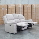 Hayman Three Seat Recliner Lounge - Bark - Warehouse Furniture Clearance