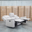 Hayman Three Seat Recliner Lounge - Bark - Warehouse Furniture Clearance