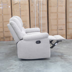 The Hayman Three Seat Recliner Lounge - Bark available to purchase from Warehouse Furniture Clearance at our next sale event.