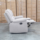 Hayman Three Seat Recliner Lounge - Bark - Warehouse Furniture Clearance