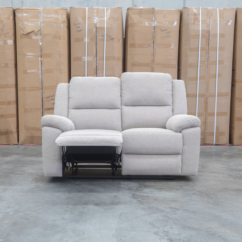 The Hayman Two Seat Recliner Lounge - Bark