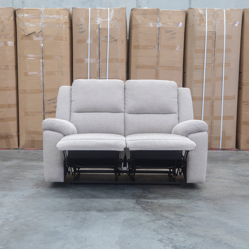 The Hayman Two Seat Recliner Lounge - Bark