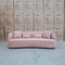 The Santorini Curved Three Seat Sofa - Dust available to purchase from Warehouse Furniture Clearance at our next sale event.