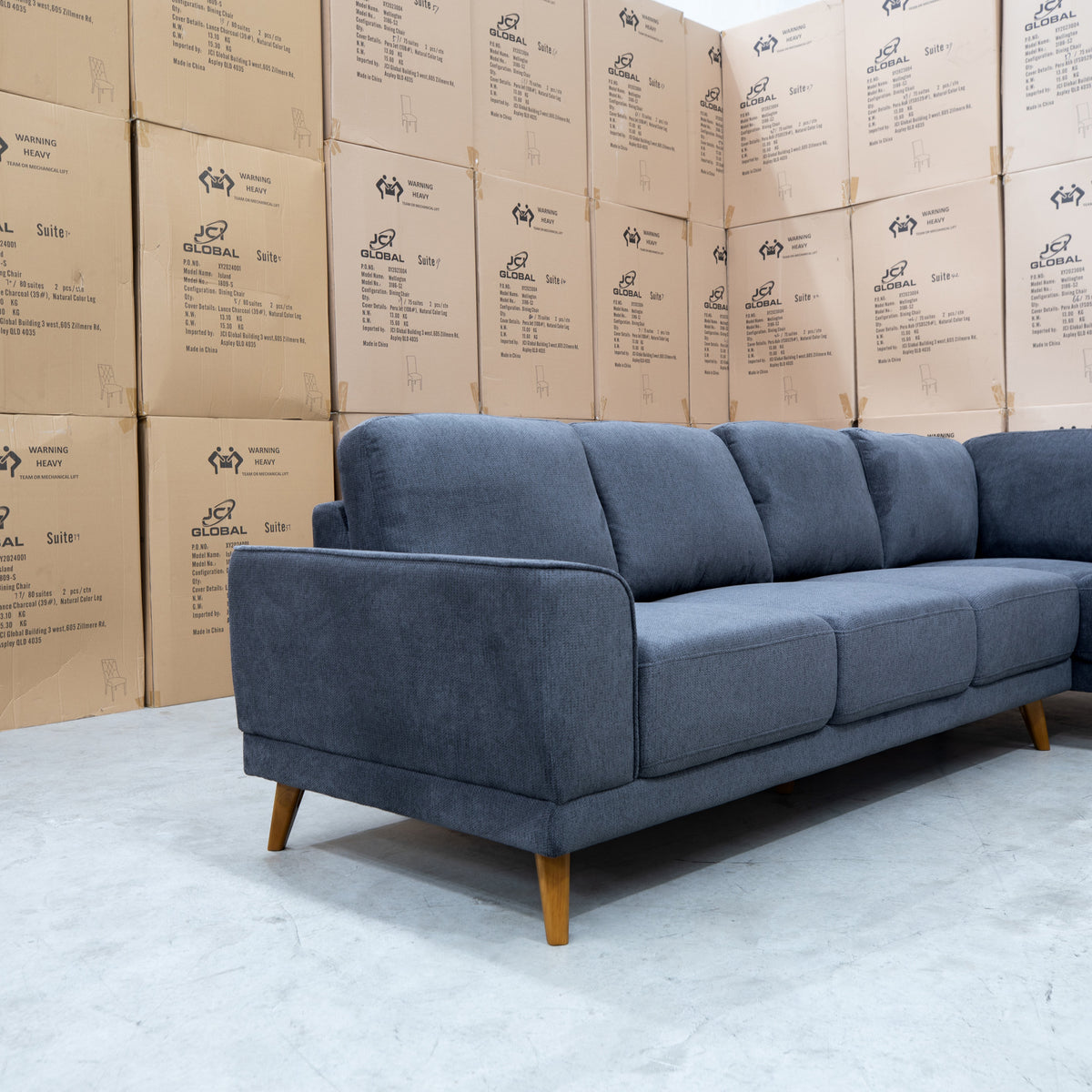 The Bristol RHF Corner Chaise Lounge - Shadow - PRE ORDER Available After 26th October available to purchase from Warehouse Furniture Clearance at our next sale event.