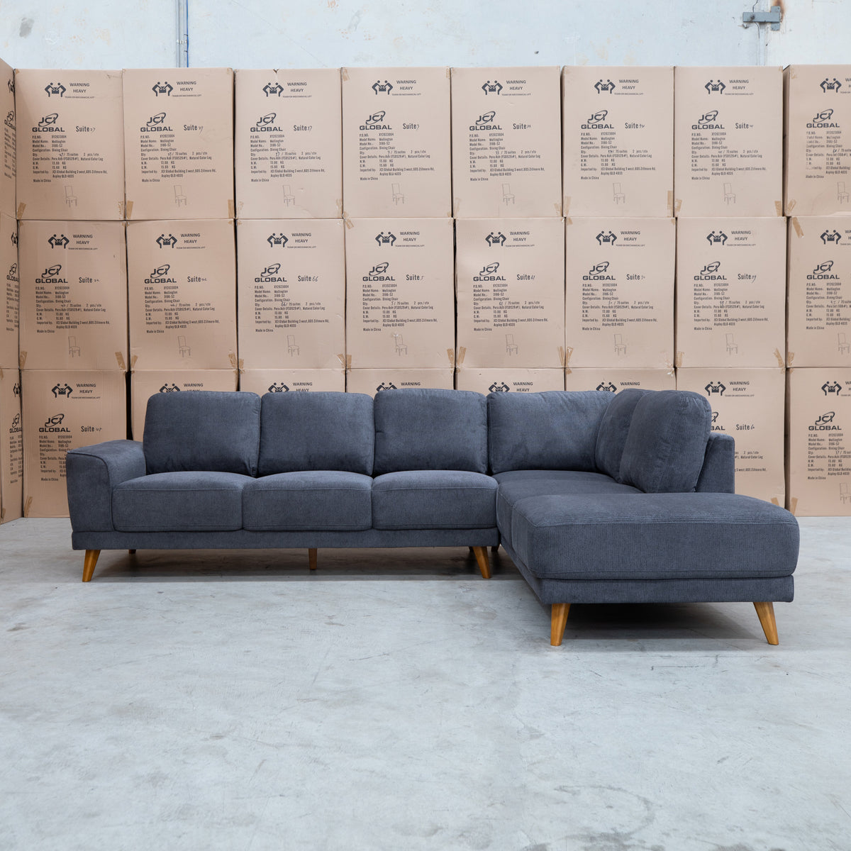 The Bristol RHF Corner Chaise Lounge - Shadow - PRE ORDER Available After 26th October available to purchase from Warehouse Furniture Clearance at our next sale event.