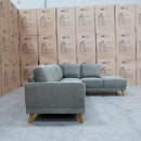 The Bristol RHF Corner Chaise Lounge - Olive available to purchase from Warehouse Furniture Clearance at our next sale event.