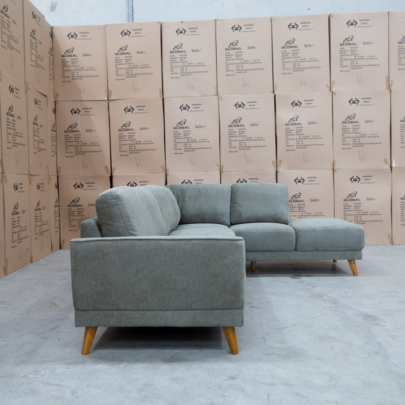 The Bristol RHF Corner Chaise Lounge - Olive