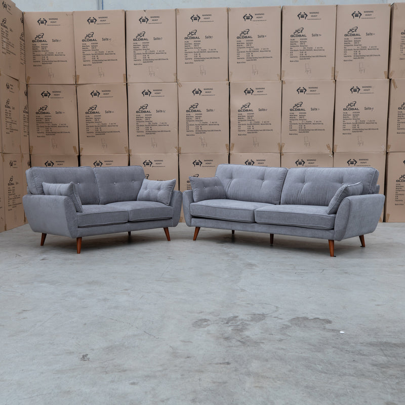 Willow Three Seat Sofa - Steel