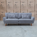 Willow Three Seat Sofa - Steel