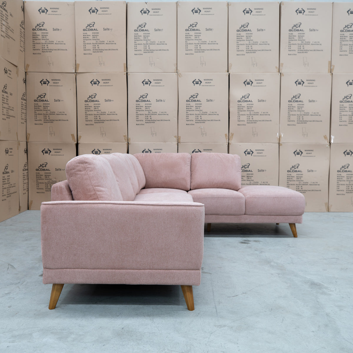 The Bristol RHF Corner Chaise Lounge - Dust available to purchase from Warehouse Furniture Clearance at our next sale event.