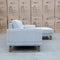 The Khloe Three Seat Chaise Lounge RHF - Whisper available to purchase from Warehouse Furniture Clearance at our next sale event.